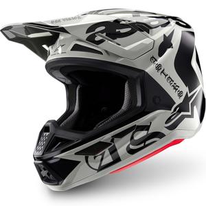 Casque de motocross Alpinestars Supertech S-M7 édition limitée Wolf Dust sable noir