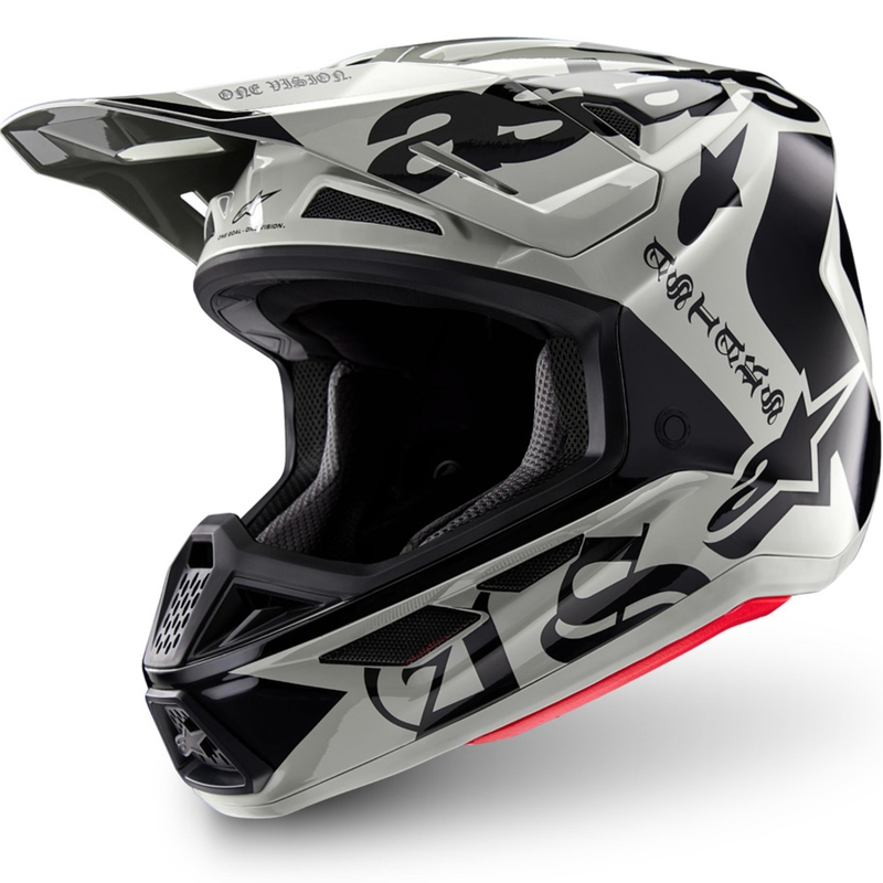 Casque de motocross Alpinestars Supertech S-M7 édition limitée Wolf Dust sable noir