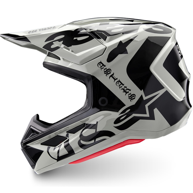 Casque de motocross Alpinestars Supertech S-M7 édition limitée Wolf Dust sable noir
