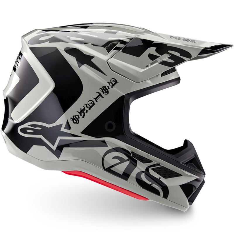 Casque de motocross Alpinestars Supertech S-M7 édition limitée Wolf Dust sable noir