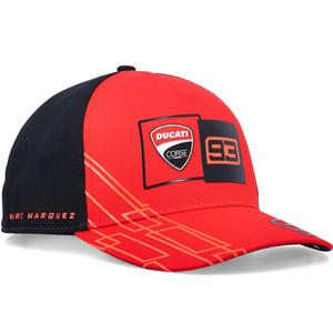 Casquette Ducati Corse Marc Marquez 93 Box Logo noire et rouge