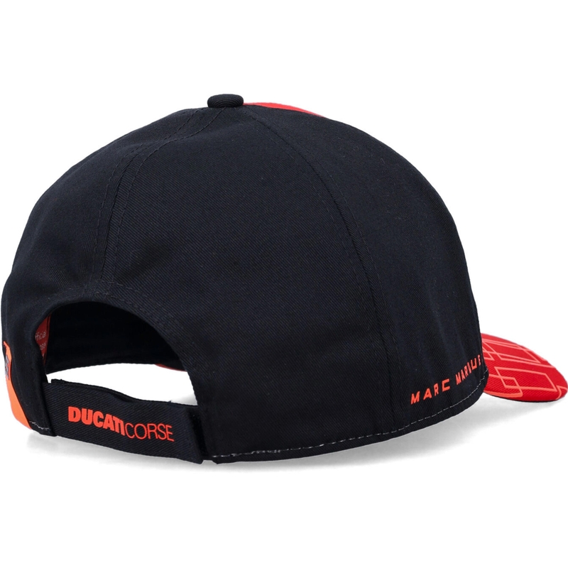 Casquette Ducati Corse Marc Marquez 93 Box Logo noire et rouge