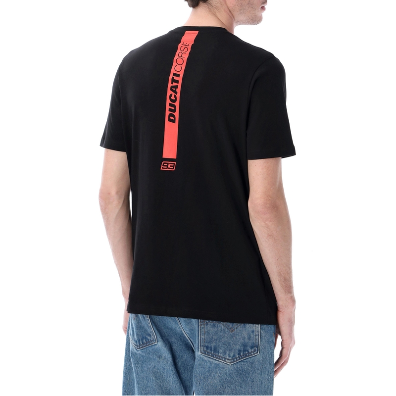 T-shirt noir Ducati Corse Marc Marquez Graphic Helmet