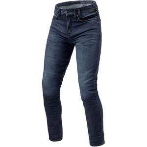 Jean moto Revit Carlin SK Extra Cropped bleu foncé