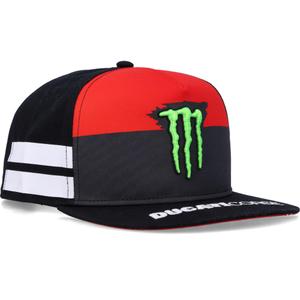 Casquette Ducati Monster White Stripes noir-rouge-blanc