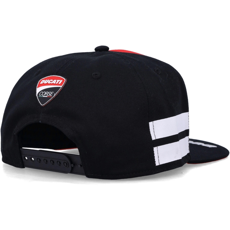 Casquette Ducati Monster White Stripes noir-rouge-blanc