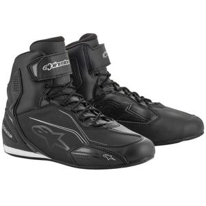 Bottes de moto Alpinestars Stella Faster noires et argentées pour femmes
