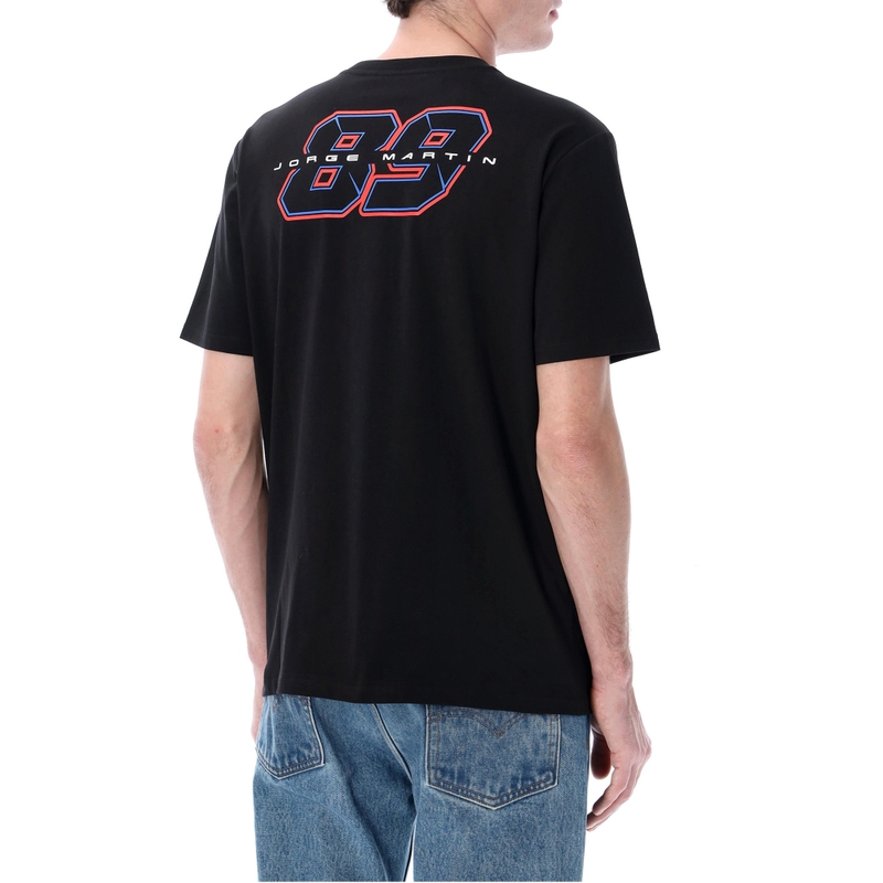 T-shirt noir Jorge Martin 89 Photographic Motorbike