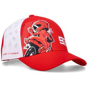 Casquette multicolore Ducati Marc Marquez Baseball 93 Look Back pour enfants