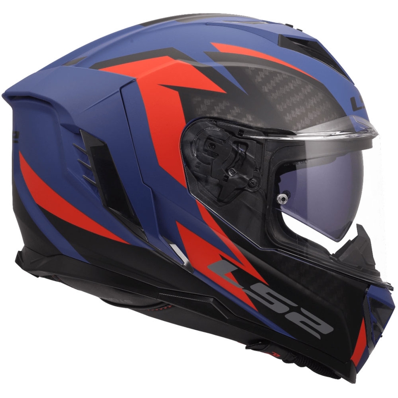 Casque intégral de moto LS2 FF818 Storm III Dynamo bleu-rouge