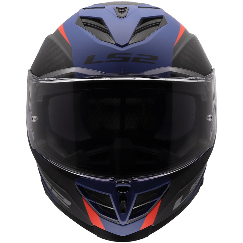 Casque intégral de moto LS2 FF818 Storm III Dynamo bleu-rouge