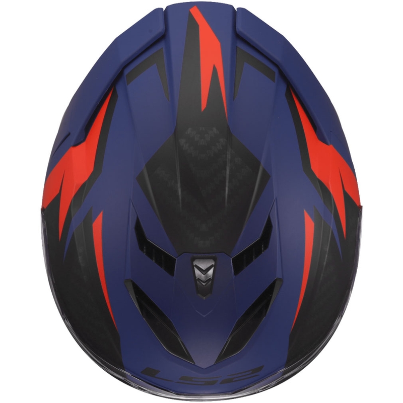 Casque intégral de moto LS2 FF818 Storm III Dynamo bleu-rouge