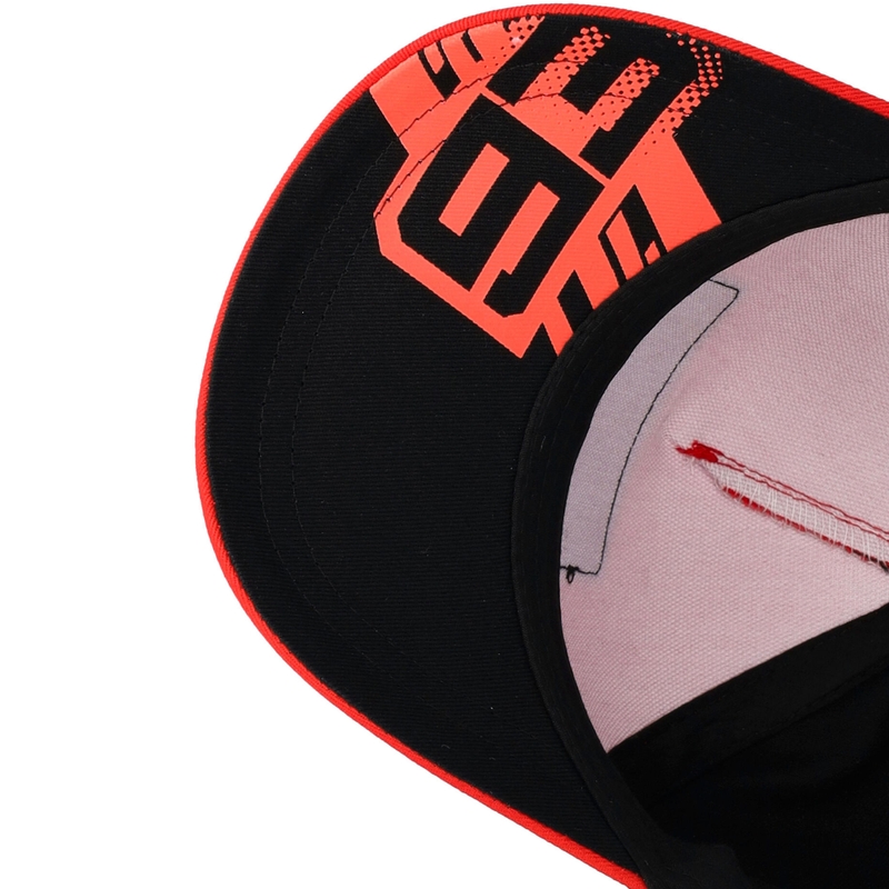 Casquette de baseball Ducati Marc Marquez 93 pour enfants, noire et rouge