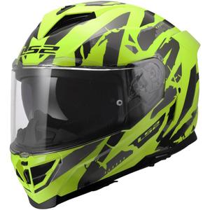 Casque intégral de moto LS2 FF818 Storm III Kaos jaune
