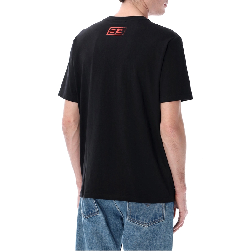 T-shirt noir Ducati Marc Marquez à logo répété