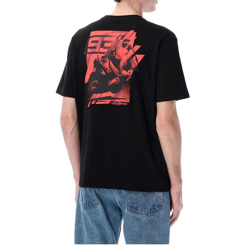 T-shirt noir Ducati Marc Marquez Man 93 Look Back