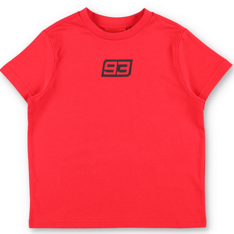 T-shirt enfant rouge à motif moto Ducati Marc Marquez