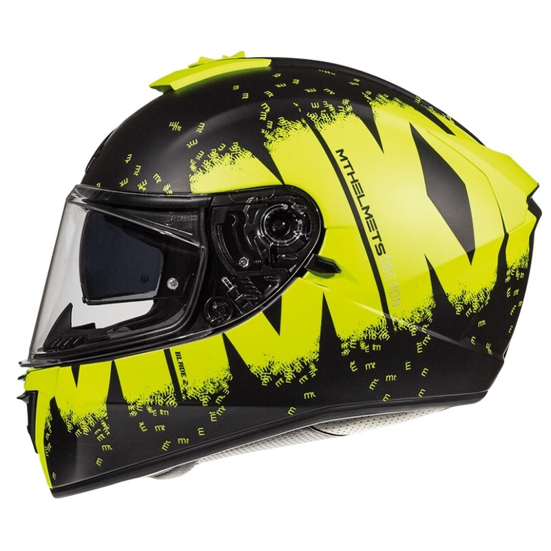 Integrální přilba na motorku MT Blade 2 SV Oberon černo-fluo žlutá výprodej