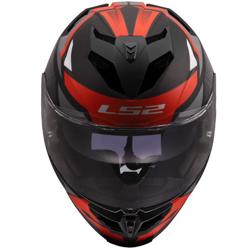 Casque intégral de moto LS2 FF818 Storm III Komai noir-rouge