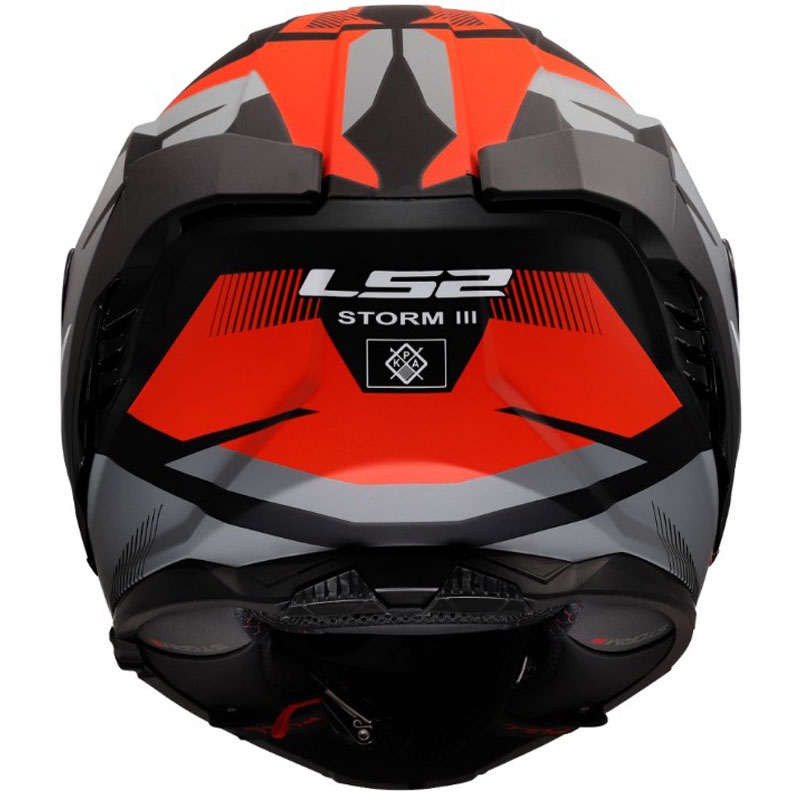 Casque intégral de moto LS2 FF818 Storm III Komai noir-rouge