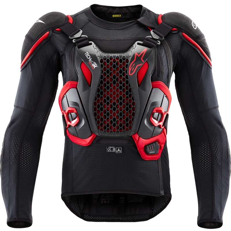 Gilet airbag moto Alpinestars TECH-AIR®OFF-ROAD noir et rouge