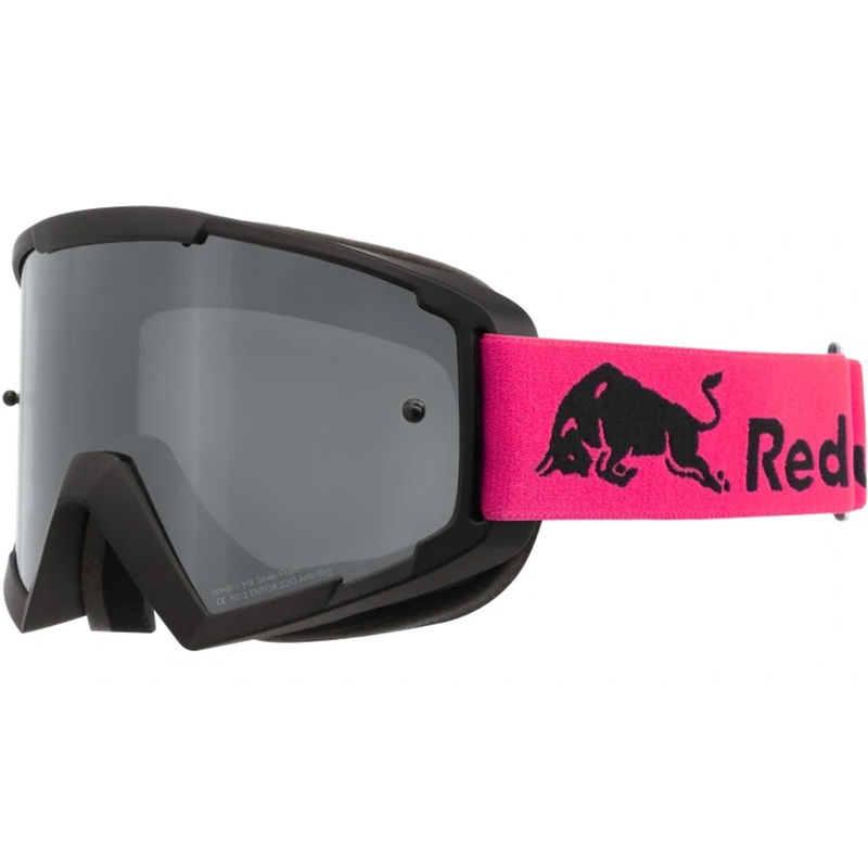 Lunettes de motocross Red Bull Spect Whip noires avec verres argentés