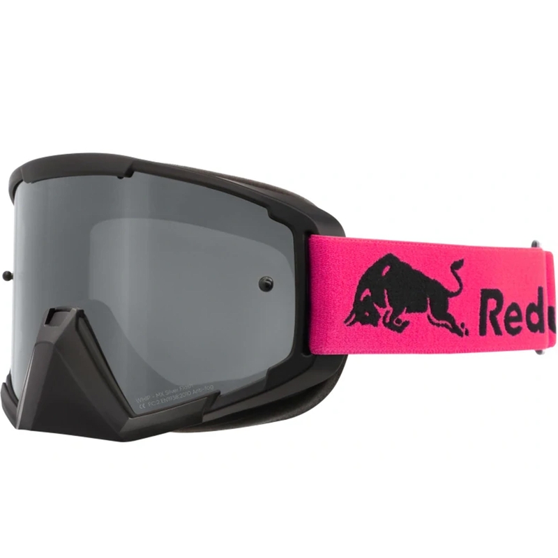 Lunettes de motocross Red Bull Spect Whip noires avec verres argentés