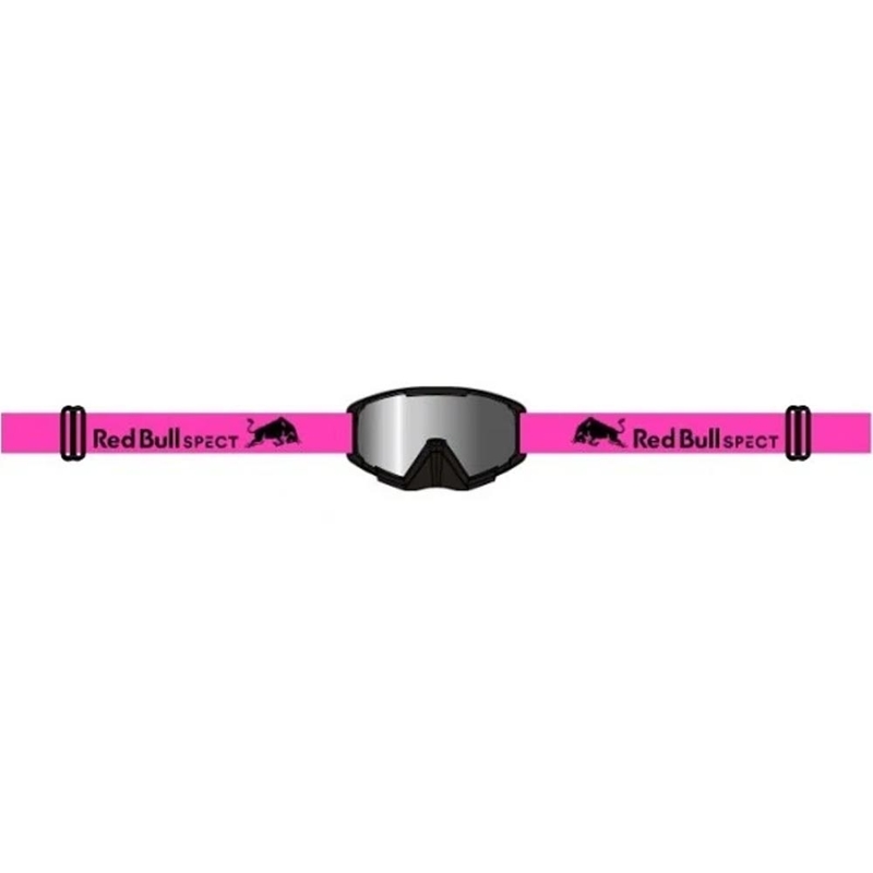 Lunettes de motocross Red Bull Spect Whip noires avec verres argentés