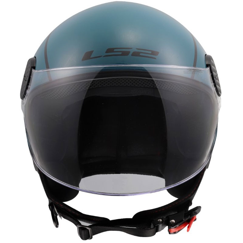 Casque de moto ouvert LS2 OF558 Sphere Lux II Minimum bleu foncé-vert