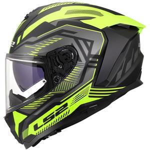 Casque intégral de moto LS2 FF817 Challenger II Dravix jaune mat HV