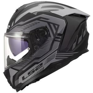 Casque intégral de moto LS2 FF817 Challenger II Dravix gris mat