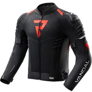 Blouson de moto Rebelhorn Vandal 2 Air noir et rouge