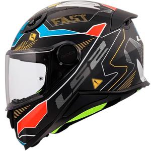 Casque intégral de moto pour enfant LS2 FF812 Zero gris-rouge