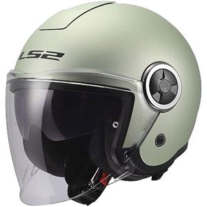 Casque de moto ouvert LS2 OF620 Classy Solid gris mat-comète
