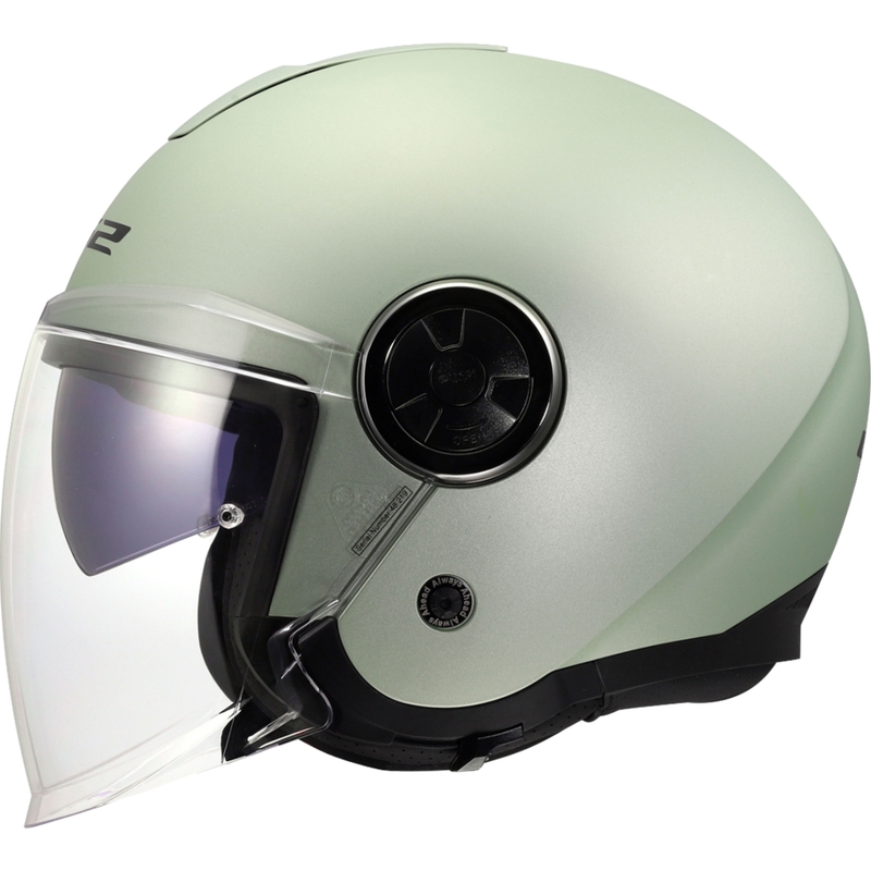 Casque de moto ouvert LS2 OF620 Classy Solid gris mat-comète