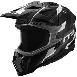 Casque de motocross LS2 MX703 X-Force Phantom noir-gris mat