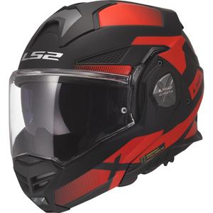 Casque de moto modulable LS2 FF901 Advant X Nova noir mat-rouge