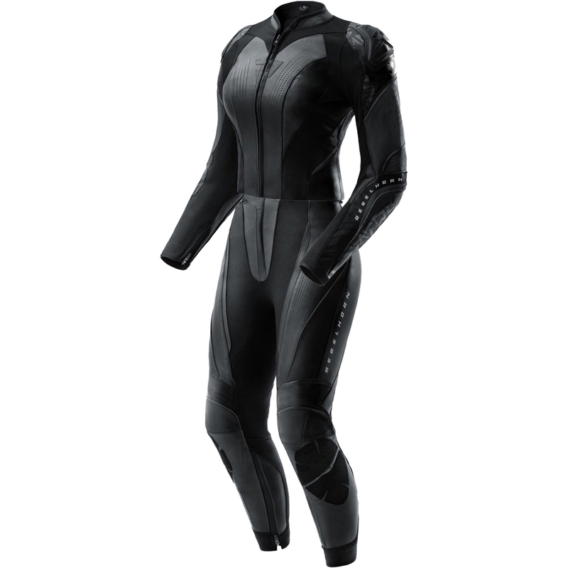 Combinaison de moto deux pièces en cuir pour femme Rebelhorn Diva RS noire