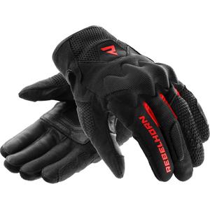 Gants de moto Rebelhorn Core noirs et rouges
