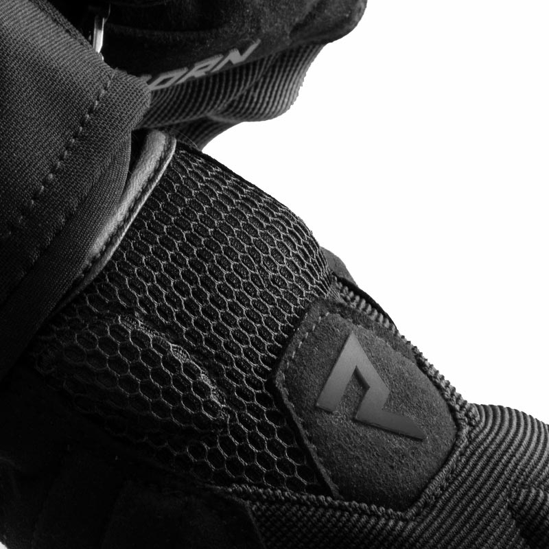Gants de moto Rebelhorn Core noir-gris-jaune fluo