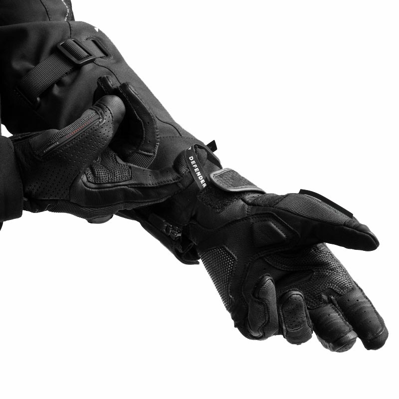 Gants de moto Rebelhorn Defender noirs