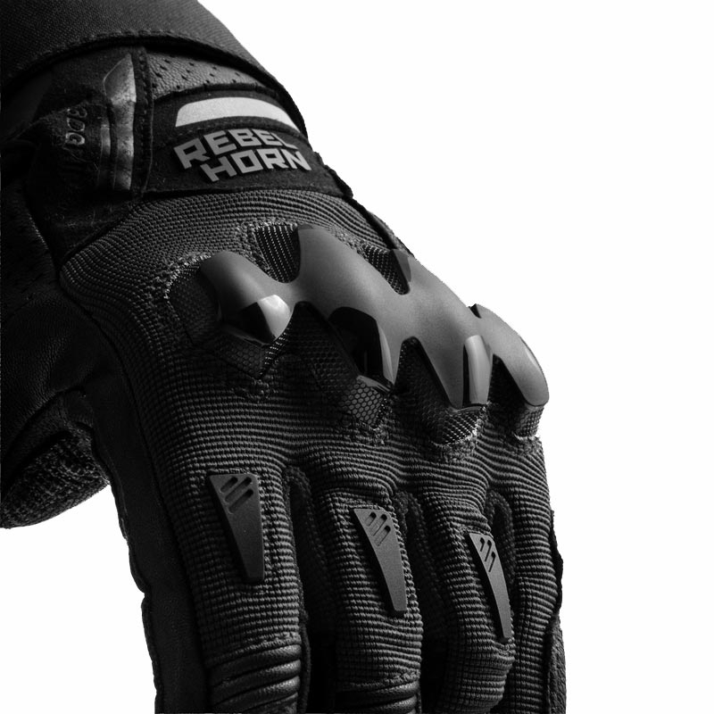 Gants de moto Rebelhorn Defender noirs