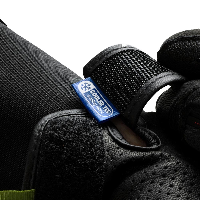 Gants de moto Rebelhorn Defender noir-gris-jaune fluo