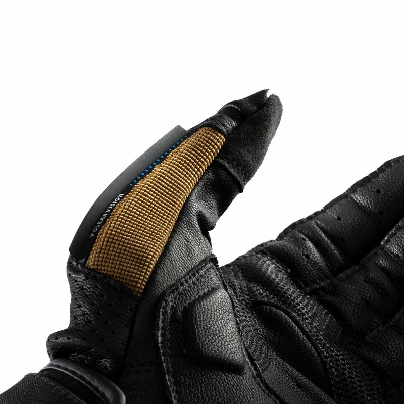 Gants de moto Rebelhorn Defender sable noir rouge