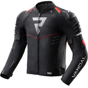 Blouson de moto Rebelhorn Vandal 2 noir et rouge