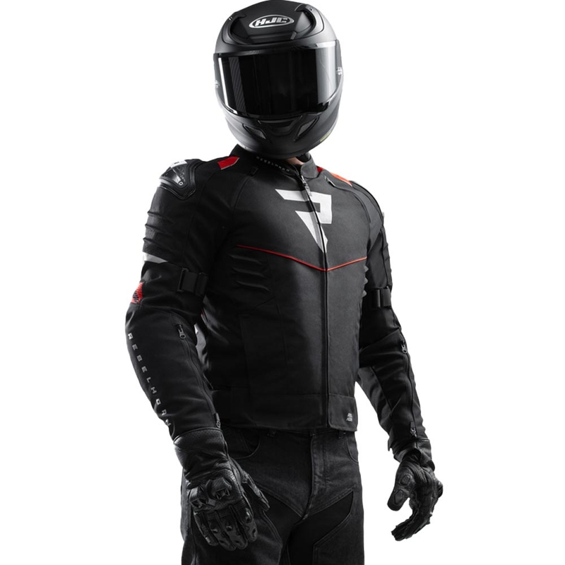 Blouson de moto Rebelhorn Vandal 2 noir et rouge