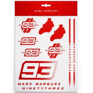 Ducati Marc Marquez Big Stickers MM93 rouge