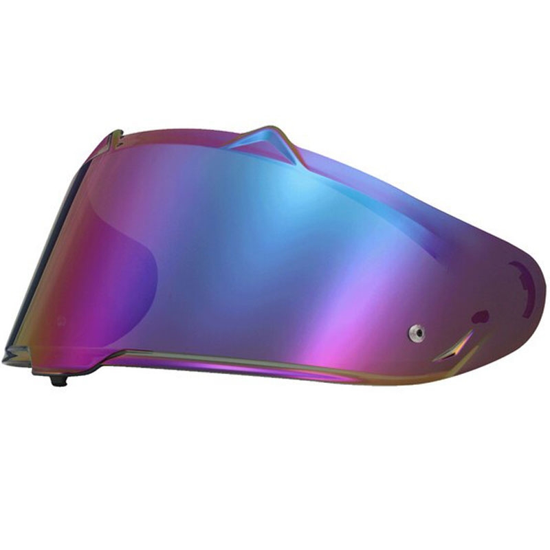 Visière triangulaire violette pour casques de moto LS2 FF807/FF817