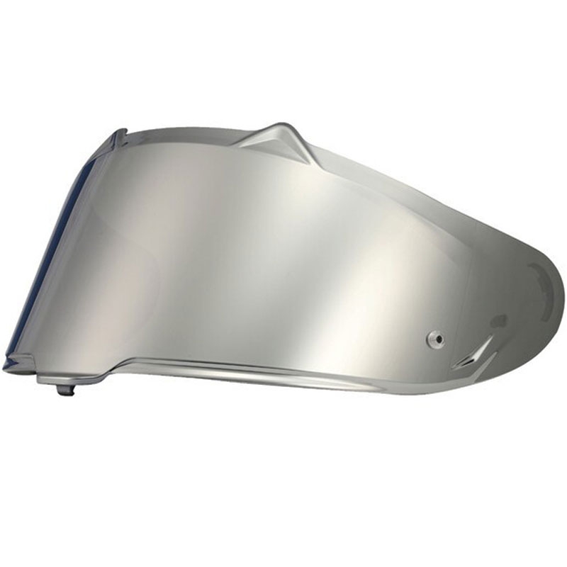 Visière triangulaire argentée iridium pour casques de moto LS2 FF807/FF817