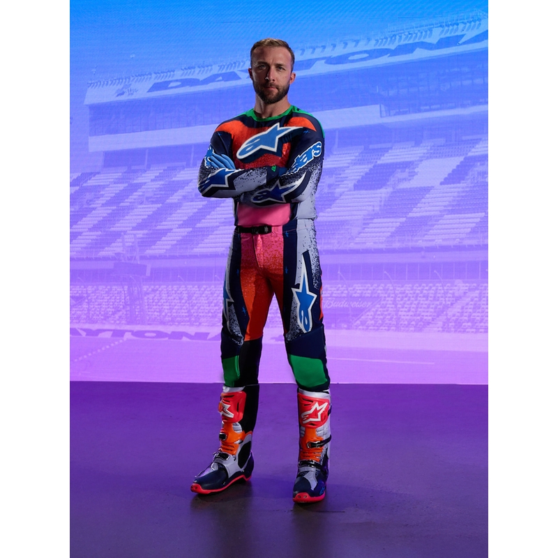 Bottes de motocross Alpinestars TECH 10 Limited Edition Records, couleur noire